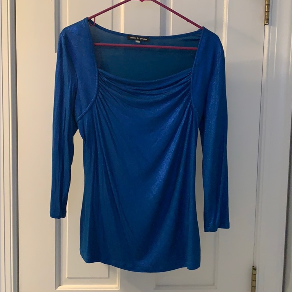 Cable & Gauge 3/4 Sleeve Top